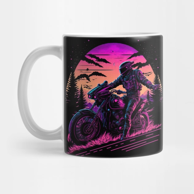 Ride the Vintage: Synthwave Motorcycle Gear by Snoe